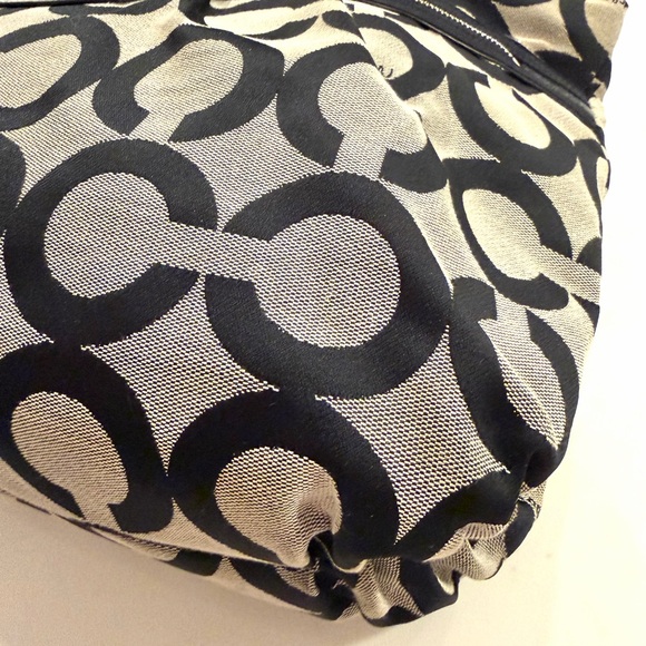 COACH•vintage #15331 poppy art glam Y2K jacquard tote bag EUC - Picture 4 of 12